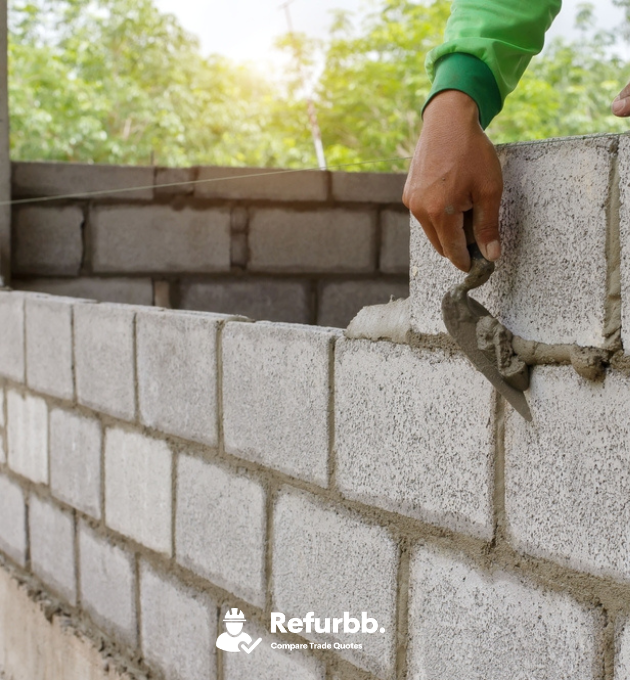 How much does a concrete block wall cost
